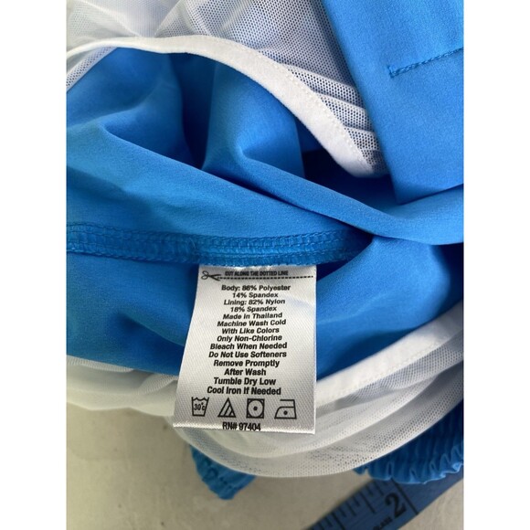 2XIST Ibiza Mens Size M Malibu Blue Swim Shorts Trunks Swimwear Bottoms Pockets - Picture 4 of 9